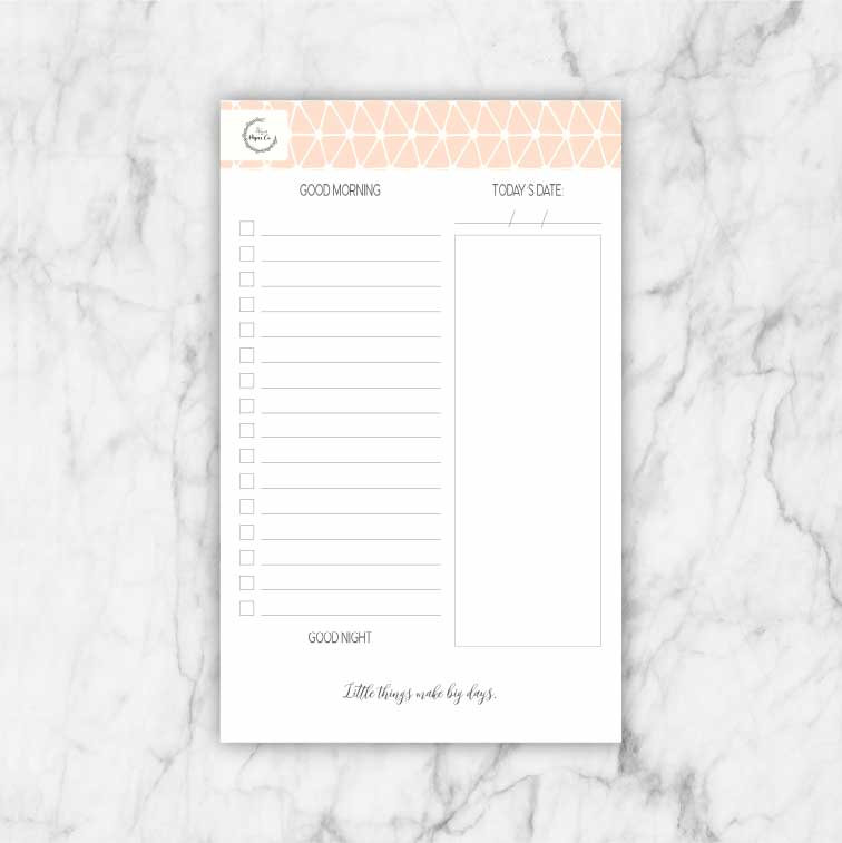 Desk Pad - 3/2 Paper Co - Pink Grid