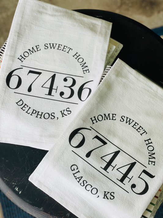 Home Sweet Home Flour Sack Towel