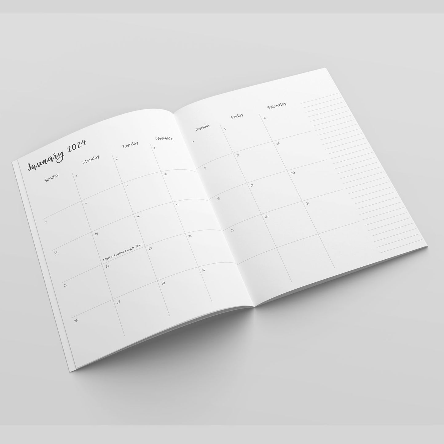 2024 Monthly Simple Planner - Simplicity